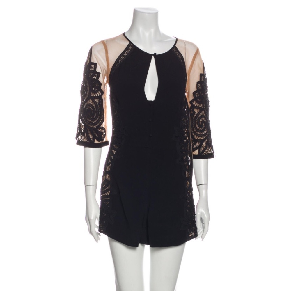 Colorblock pattern scoop neck romper